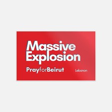Pray For Beirut Lebanon Slogan Vinyl Sticker Decal