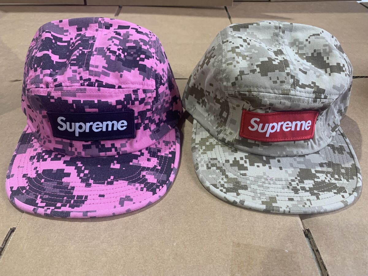 Supreme Digi Camo Camp Cap Tan Pink F/W 17