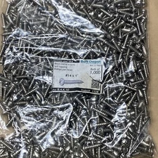 SHEET METAL SCREWS, SELF TAPPING, PHILLIPS PAN HEAD, SS316, #14 X 1"