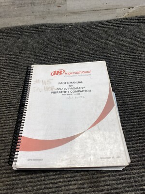 Ingersoll Rand SD-100 Pro Pac Vibrat Compactor Parts 141989