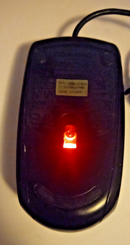 HP Compaq Standard Optical USB Mouse Wired Black PC Tested Works 100% Vintage - Picture 2 of 5