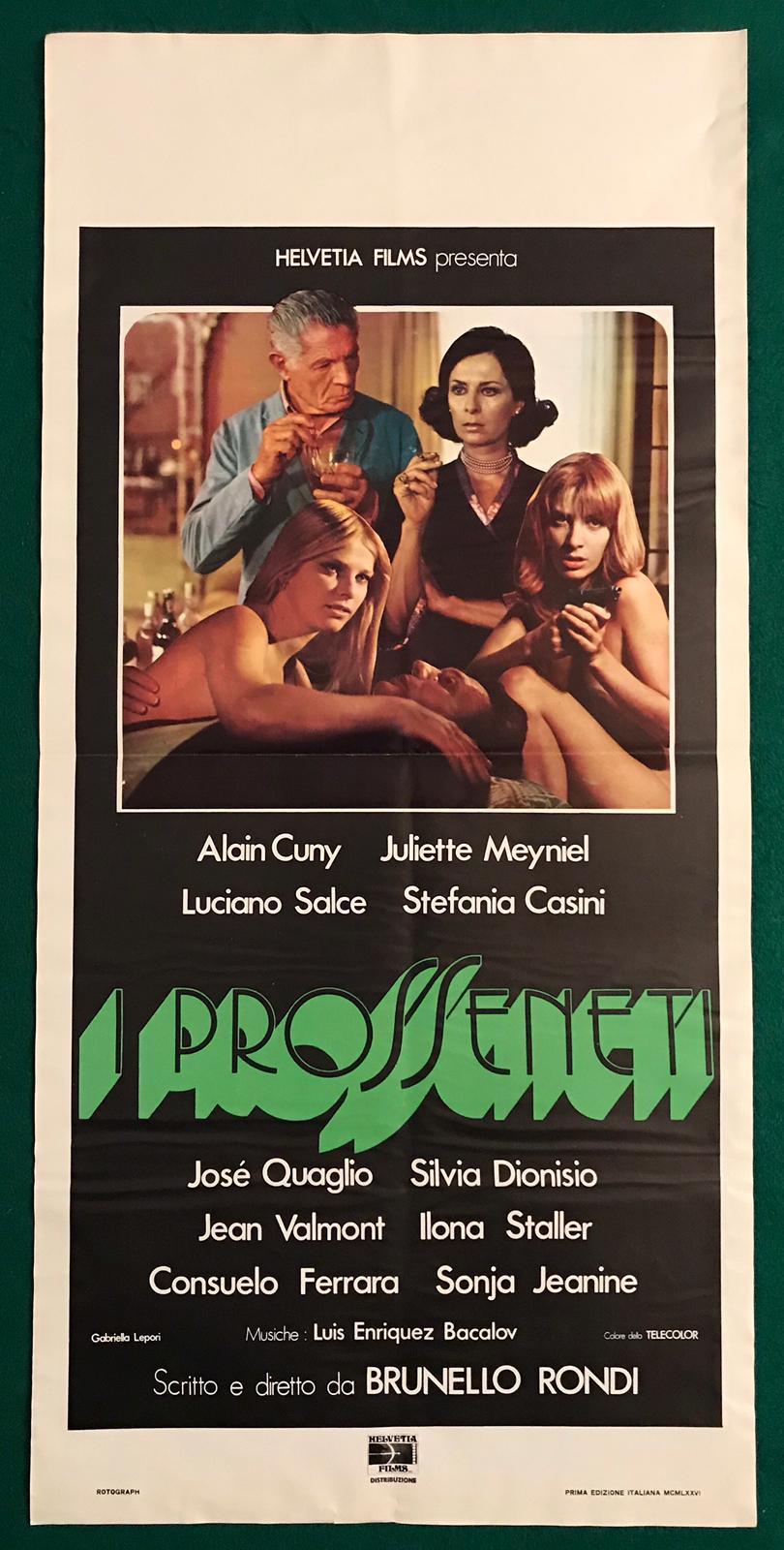 Locandina originale film I prosseneti (1976) - Regia di Brunello Rondi