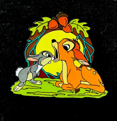 LE 100 AP DISNEY SHOPPING BAMBI & THUMPER  ACORNS FALL RARE 2009 PIN
