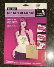 SILK SCREEN STENCIL Ecology/Tree Style SIMPLY SCREEN/ONE STEP/Reusable/NEW
