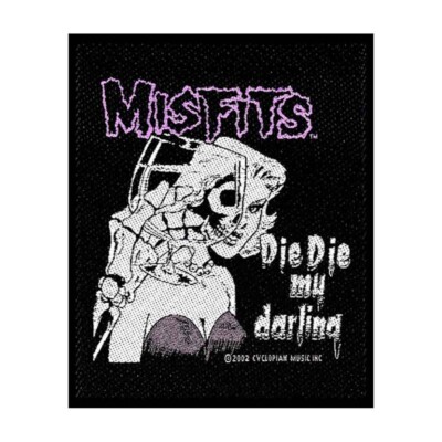 MISFITS Patch: DIE DIE MY DARLING : single song by Official Merch fan gift £pb