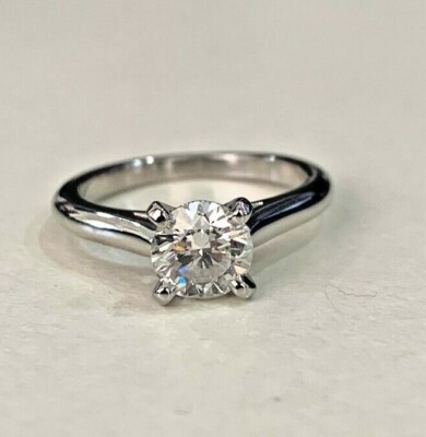 cartier platinum 1895 solitaire diamond ring