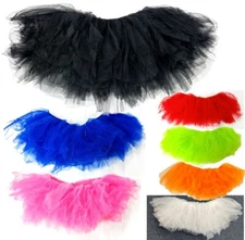 PLUS SIZE TUTU SKIRT HALLOWEEN FANCY DRESS PARTY COSTUME ANGEL DEVIL FAIRY