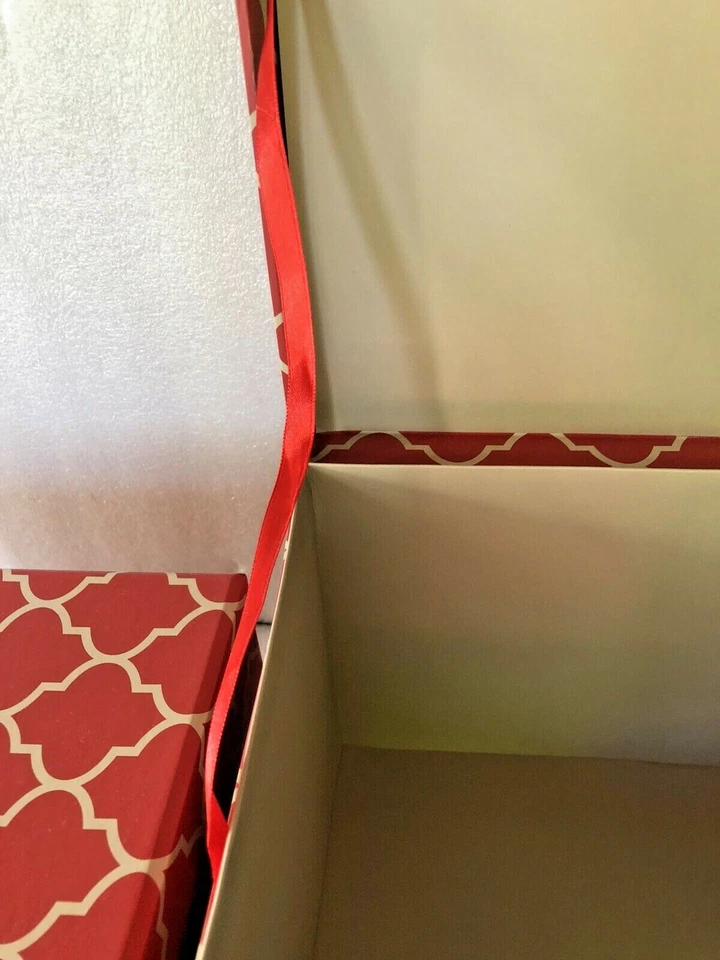 Container Store 4 box Set China Dishes STORAGE Windows & Hinged Lids - Nesting - Image 4 of 4