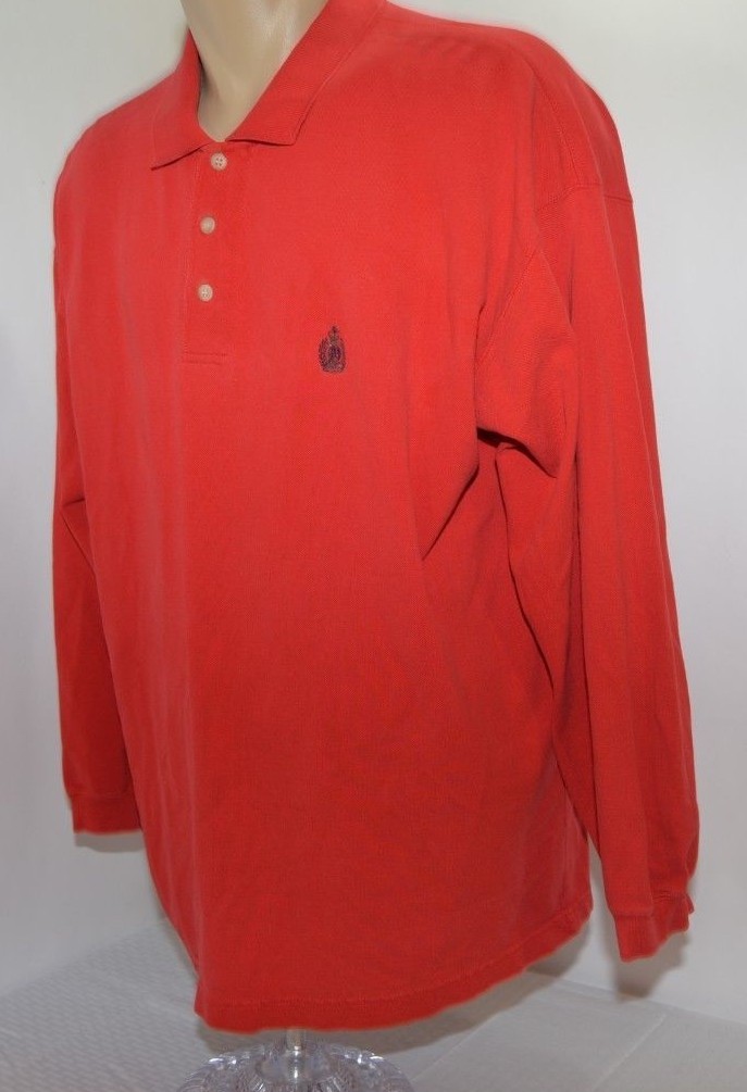 VTG Bugle Boy Solid Red Collared Stitched Crest P… - image 4