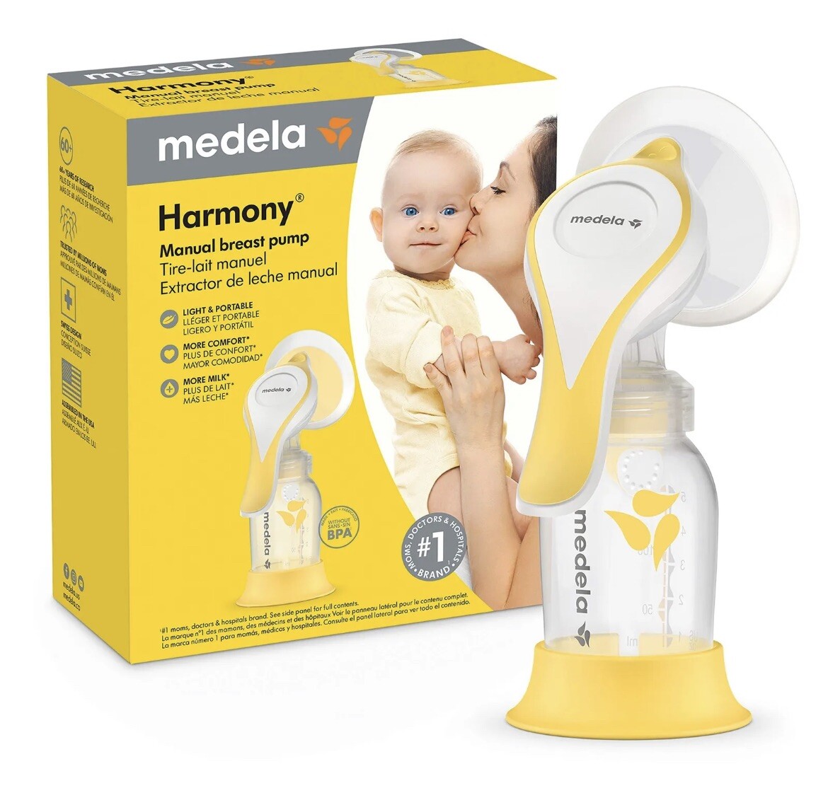 Medela Harmony Manual Breast Pump | Single Hand Breast Pump 