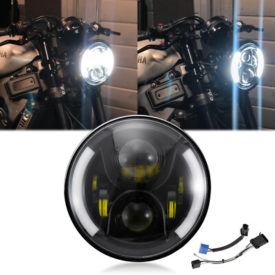 7 Zoll Motorrad LED Scheinwerfer Projektor DRL für Yamaha V-Star XVS Road Star
