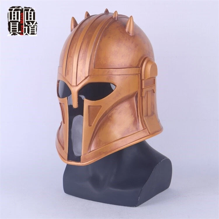 Star Wars Mandalorian The Armorer Cosplay Full Head Helmet PVC Halloween Prop - Image 2 of 4