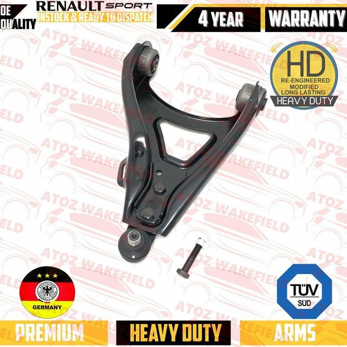 FOR CLIO 2.0 SPORT 172 182 FRONT LOWER CONTROL WISHBONE ARMS BALL JOINTS BUSHES - Picture 13 of 13