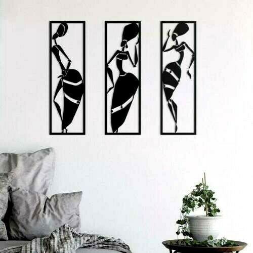 African Women Metal Wall Art | Metal Wall Sculpture, Metal Wall Decor Decorative - 第 1/6 張圖片