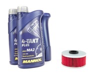 MotoröL ÖLfilter HF144 Set 10W-40 3 Liter FüR Yamaha Fzr 600 Xj 900 Xs 400 XJ550