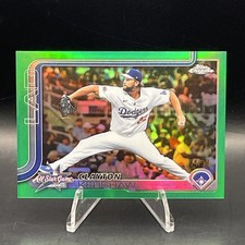 2025 Topps Chrome Update 2025 All-Star Game Green #ASGC-42 Clayton Kershaw /99