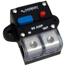 Harmony Audio HA-CB80 Car / Marine Stereo Manual Reset 80 Amp Circuit Breaker