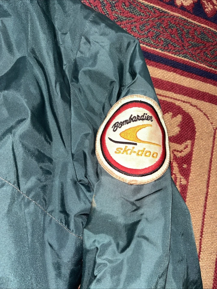 Винтажный 1967 SKI DOO BOMARDIER снегоход костюм с капюшоном и лицо маска средний - Изображение 3 из 4