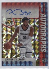 2020-21 Mosaic Rookie Choice Fusion Red & Yellow Prizm Xavier Tillman Auto 0qw3