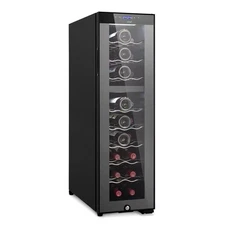 NutriChef Wine Chilling Refrigerator Cellar - Dual-Zone, Digital (33 Bottle)