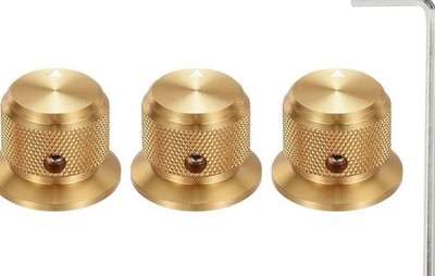 Sourcing Map 3 Stück Aluminium Potentiometer Regler 1/4'' (6 mm) Universal Pfeil