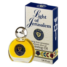 Light of Jerusalem Anointing Oil for Prayer 0.25 Fl.Oz. Frankincense Myrrh Cinna