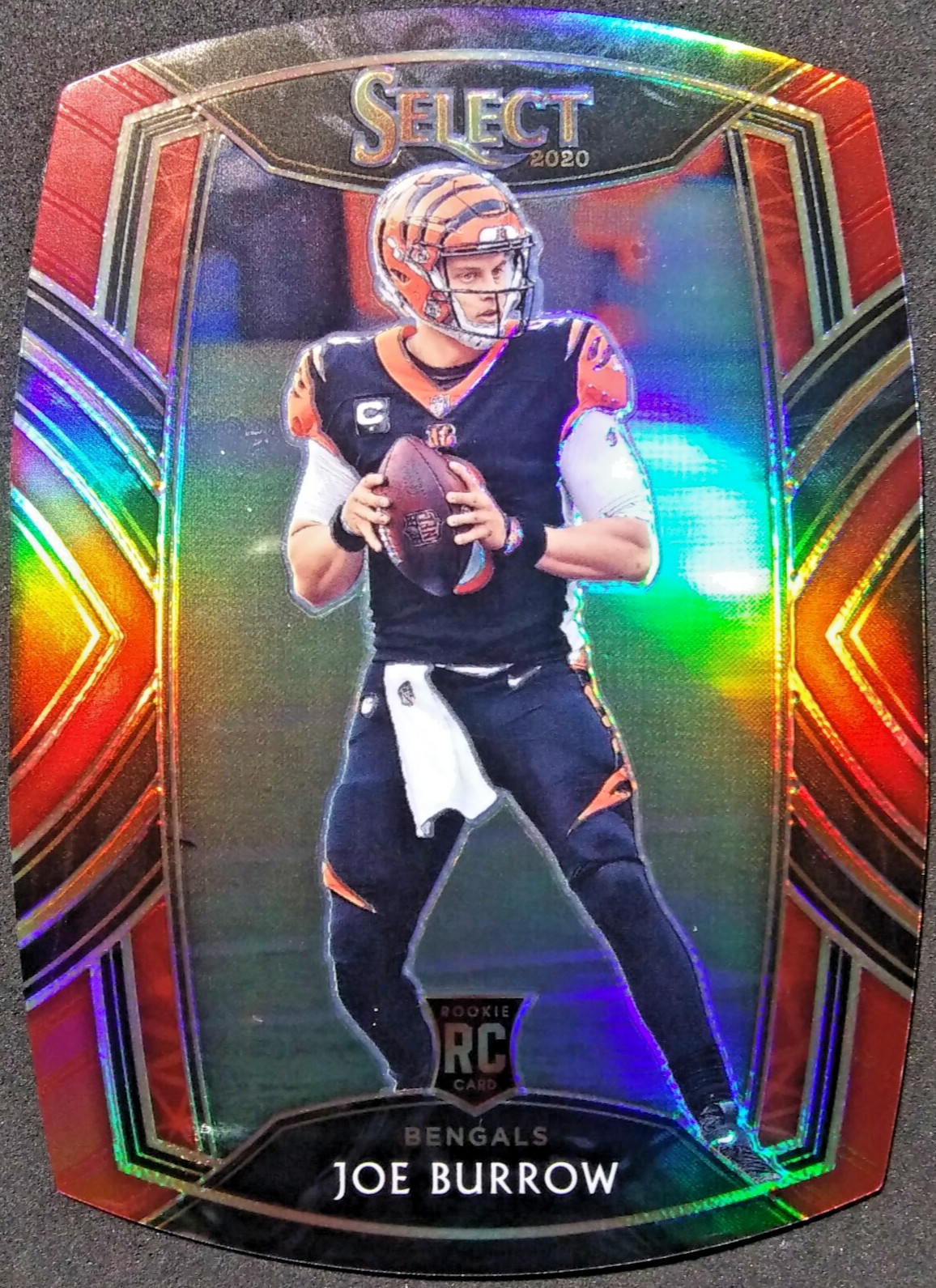 2020 Panini Select Club Level Rookies Maroon Prizm Die-Cut #246 Joe Burrow RC SP