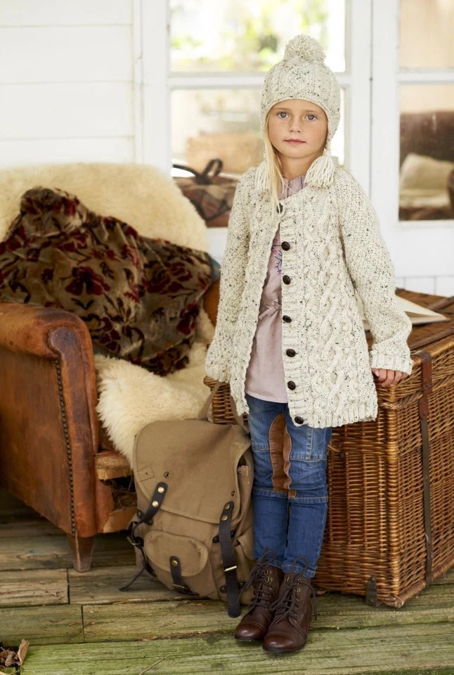 King Cole Aran Knitting Patterns Book 1 - 30+ Items - Jackets Coats Hats Scarves - Image 4 of 4