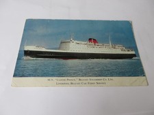 MV Ulster Prince, Belfast Steamship Co Ltd  .  Postcard