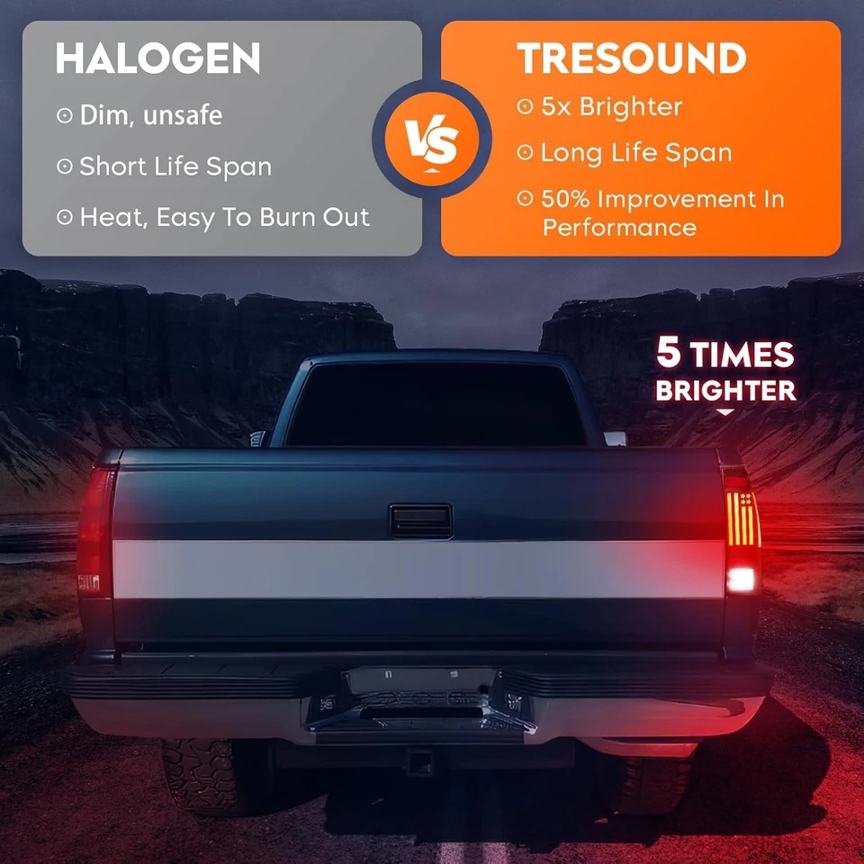 Luz trasera LED para Ford F150 1997-2003, F150 Heritage 2004, F250 Light Duty (7 L Foto 3 de 4