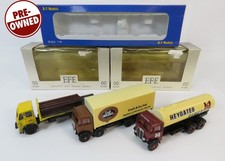 3x Vehicles Lorries Flat Bed, Tanker & Box Van BT Models & EFE OO Gauge (DC6)