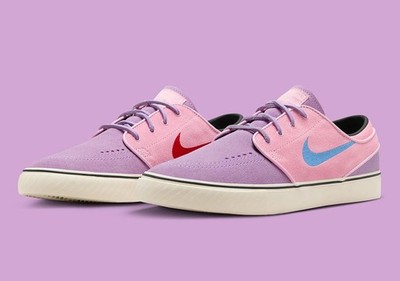 Men Nike SB Zoom Stefan Janoski + Lo Lilac Medium Soft Pink DV5475-500 Size 10.5