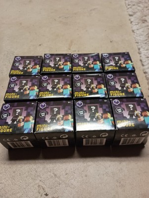 Lot Of 12 MINECRAFT Mini Figure Obsidian Series 4 Mystery Box, New Sealed,   