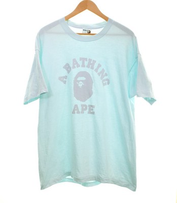 A Bathing Ape BAPE College Logo TShirt Cotton Men s 90s/00s