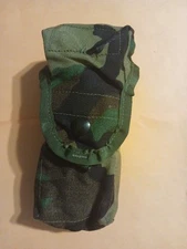 US Military 1 Molle II M16a2 Double Mag Magazine Pouch 30 Rounds Woodland Camo