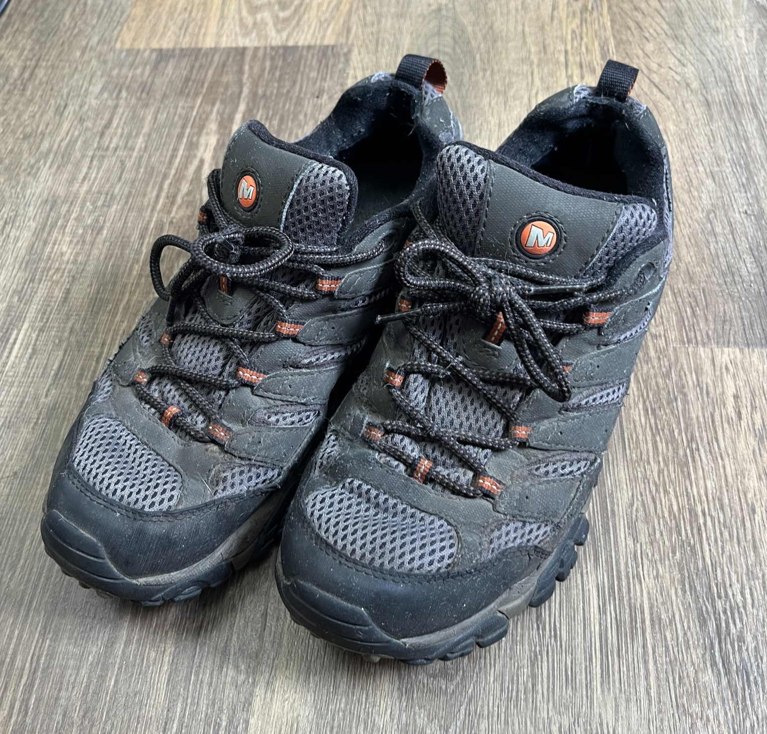 Scarpe Merrell Uomo UK 8 Grigio Gore Tex Moab 2 Vent Escursionismo Vibram Basse