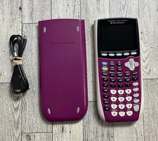 Texas Instruments TI-84 Plus C Silver Edition Calculator Purple + Cover