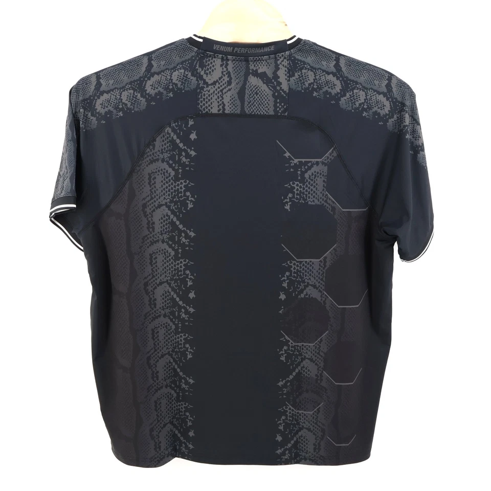 UFC Venum 正品格斗夜肾上腺素球衣干科技黑色男式 XXL — 第 3/4 张图片