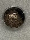 Vintage Bull and Bear Stock Market .999 Silver 1 oz Round ~ Toned in Capsule