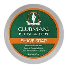 Clubman Pinaud Shave Soap - Traditional Moisturizing Lather with Shea Butter 59g
