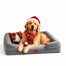 Large Dog Sofa Bed With Supportive Foam Core  Plush Surface