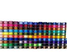 60 Pcs/Colors Prewound Embroidery Bobbins Thread Embroidery Machine Thread Ki...