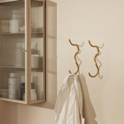 #ad Ferm Living Curvature Hook Brass Japan Authorized $70.00