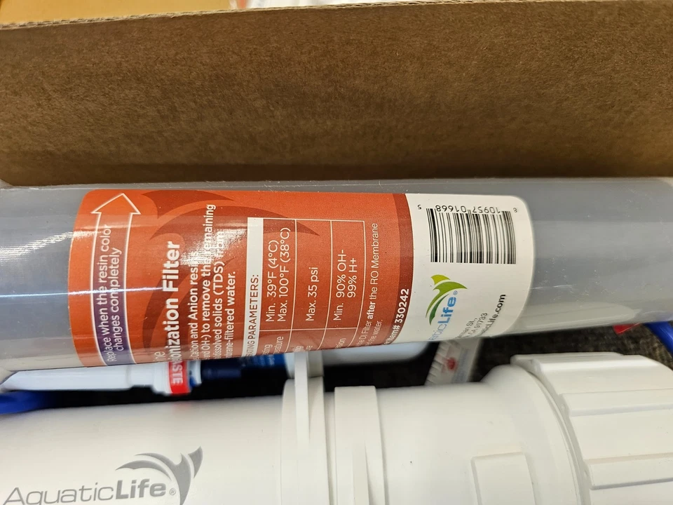 Aquaticlife 540019 RO Buddie 4-Stage Reverse Osmosis Deionization Water Filter - Image 3 of 4