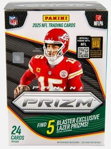2025 Panini Prizm Football Trading Card Factory Sealed Blaster Box