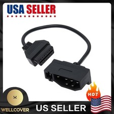 New 7 Pin Obd1 To 16 Pin Obd2 Convertor Adapter Cable Reader Scanner For Ford