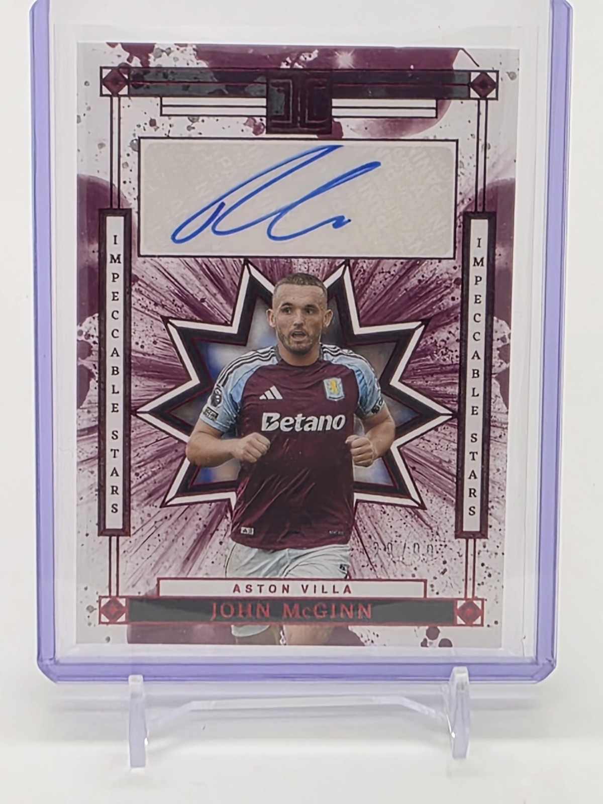 2024-25 Panini Impeccable John McGinn Auto /99 - Aston Villa - Impeccable Stars  for sale on Ebay