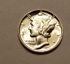1941 MERCURY DIME, GEM BU