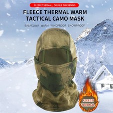 Fleece Thermal Tactical Camouflage Balaclava Full Face Masks Warm Windproof