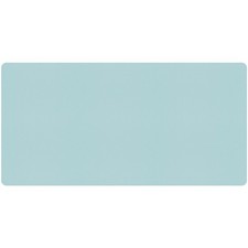 Light Blue Desk Mat Large Mouse Pad, Leather Blotter Waterproof Office 31.5x15.7